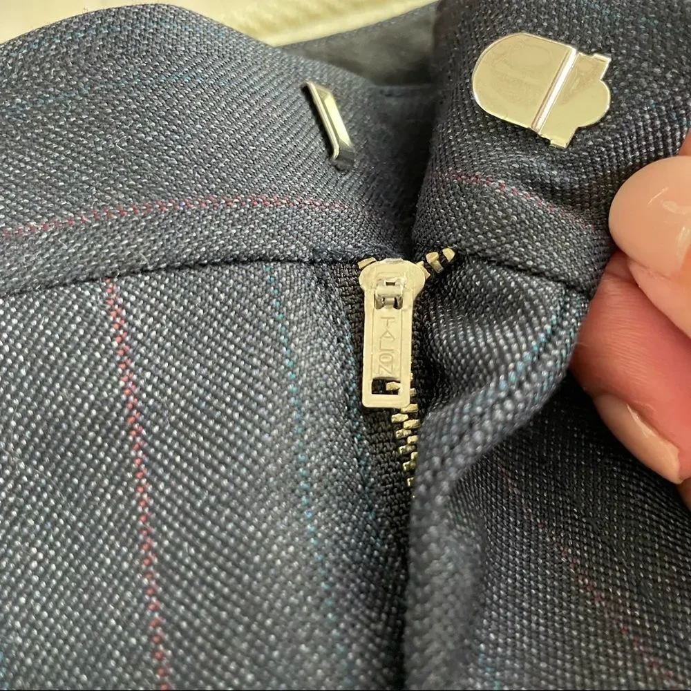 Vintage Hickey Freeman 2 Button Suit Flat Front Pants 41L